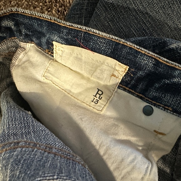New R13 Lisa Baggy Jeans in Reese Wash Size 26 - Picture 3 of 10